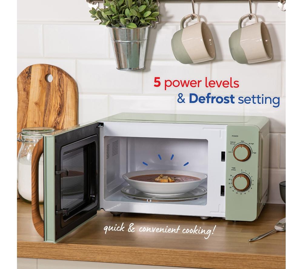 RUSSELL HOBBS Scandi RHMM713MG-N Compact Solo Microwave - Green image number 8 of 9