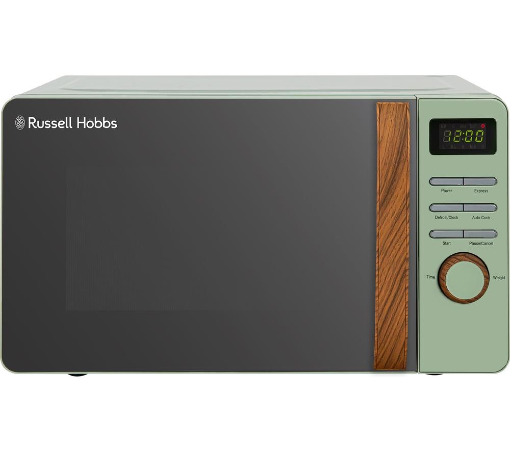 RUSSELL HOBBS Scandi RHMD714MG-N Compact Solo Microwave - Green, Green