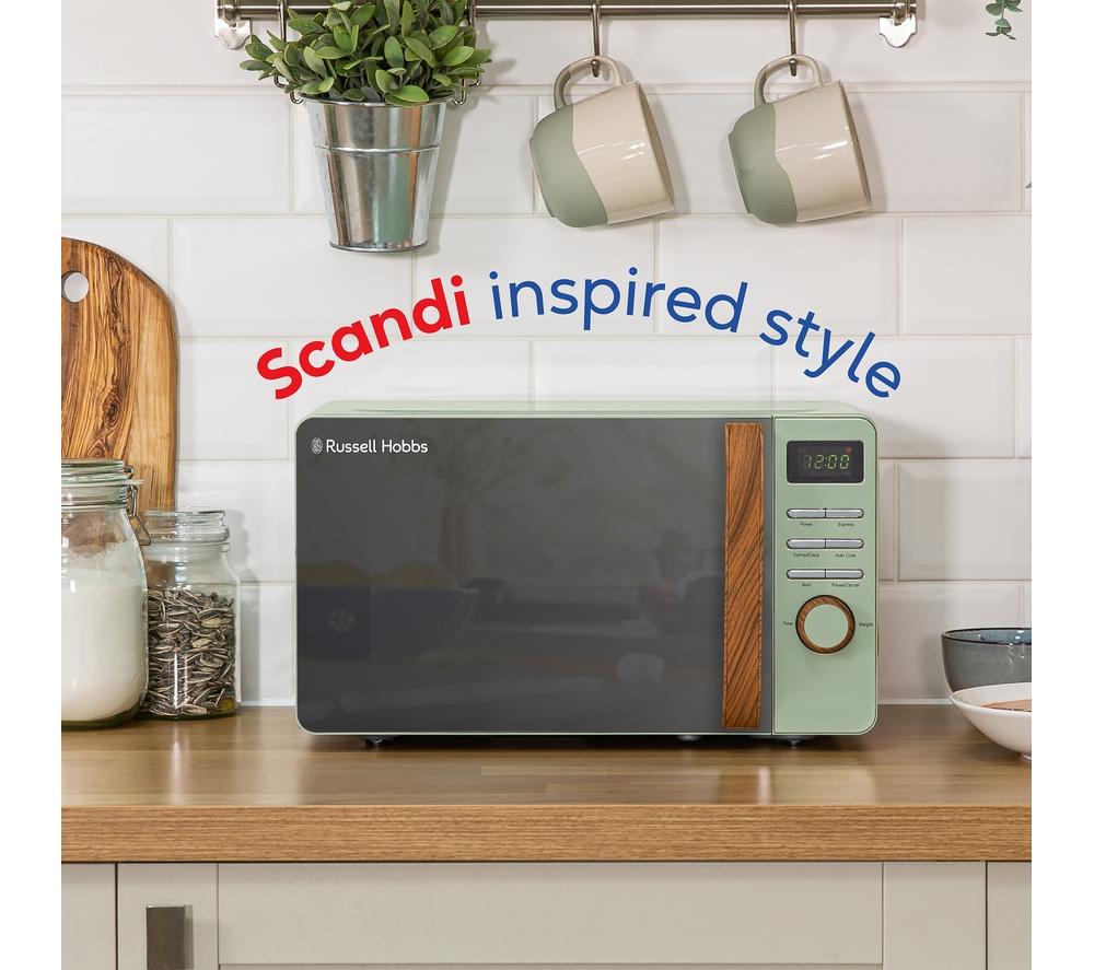RUSSELL HOBBS Scandi RHMD714MG-N Compact Solo Microwave - Green image number 5 of 9