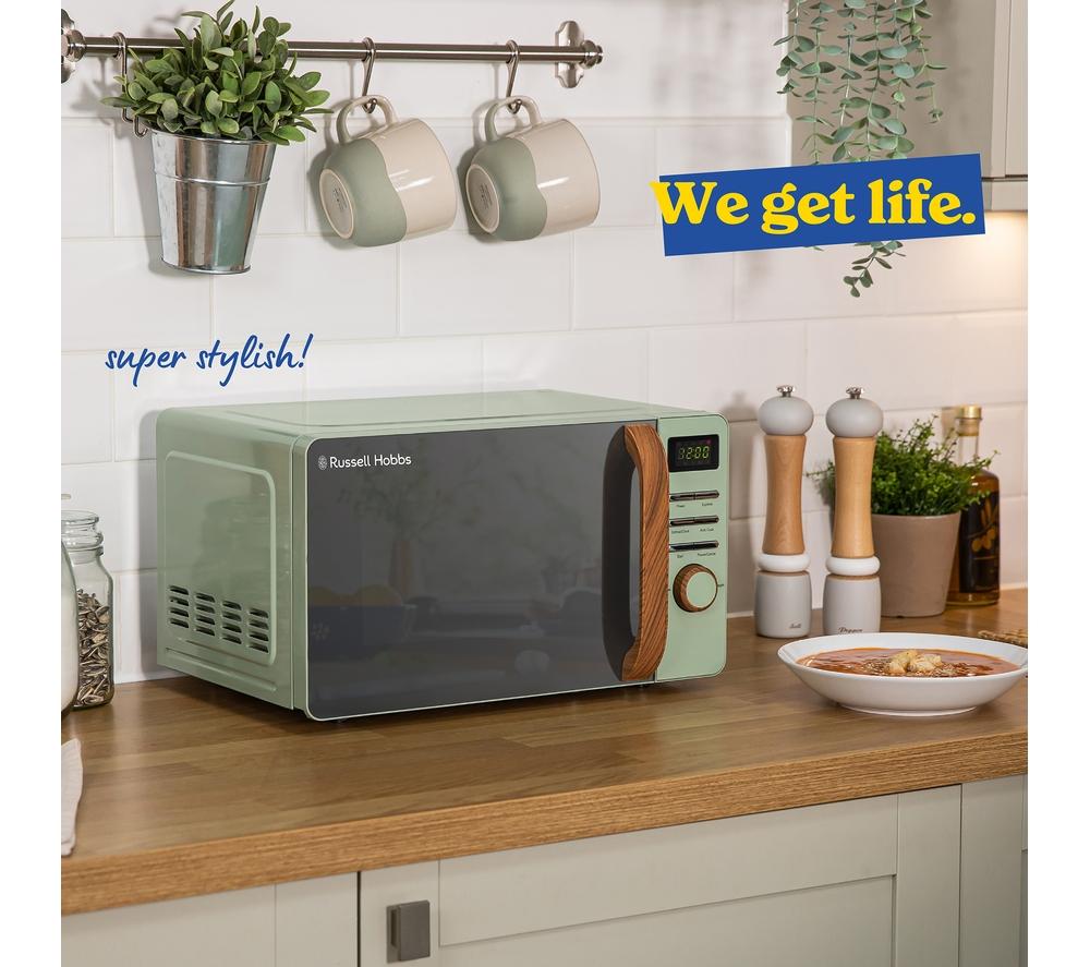 RUSSELL HOBBS Scandi RHMD714MG-N Compact Solo Microwave - Green image number 9 of 9
