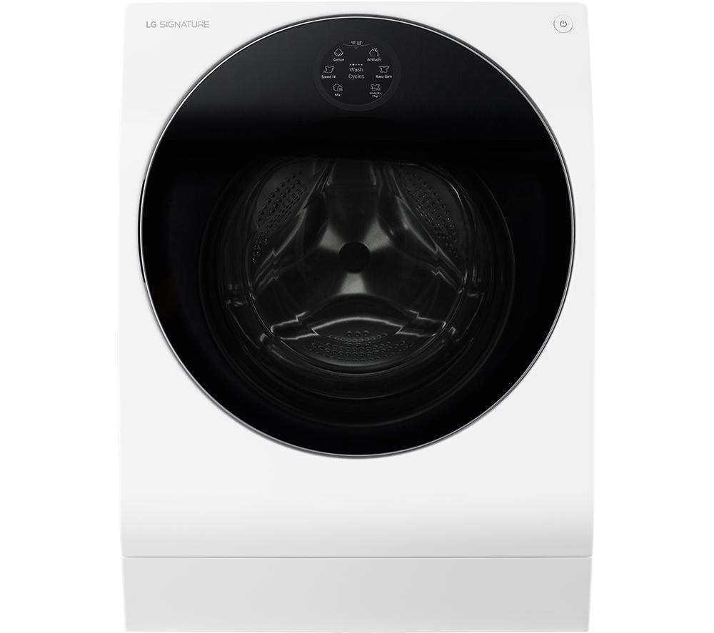 LG SIGNATURE Centum System LSWD100E WiFi-enabled 12 kg Washer Dryer – White, White