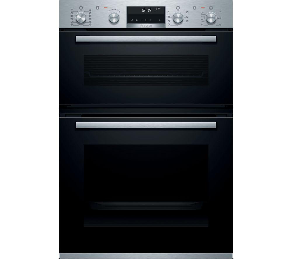 BOSCH Series 6 MBA5785S6B Electric Double Pyrolytic Smart Oven – Stainless Steel, Stainless Steel
