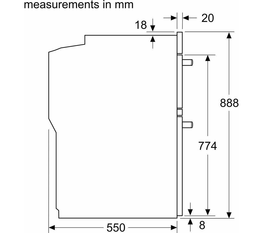 BOSCH Series 6 MBA5785S6B Electric Double Pyrolytic Smart Oven - Stainless Steel image number 2 of 13