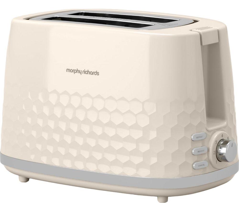 MORPHY RICHARDS Hive 220032 2-Slice Toaster - Cream