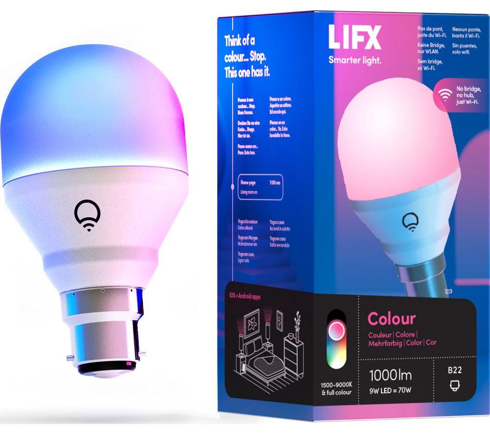 LIFX Colour Smart LED Light Bulb - B22