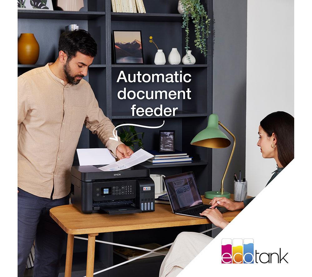 EPSON EcoTank ET-4800 All-in-One Wireless Inkjet Printer with Fax image number 9 of 12