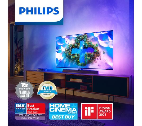 PHILIPS Ambilight 65OLED936/12 65" Smart 4K Ultra HD HDR OLED TV with Google Assistant image number 7