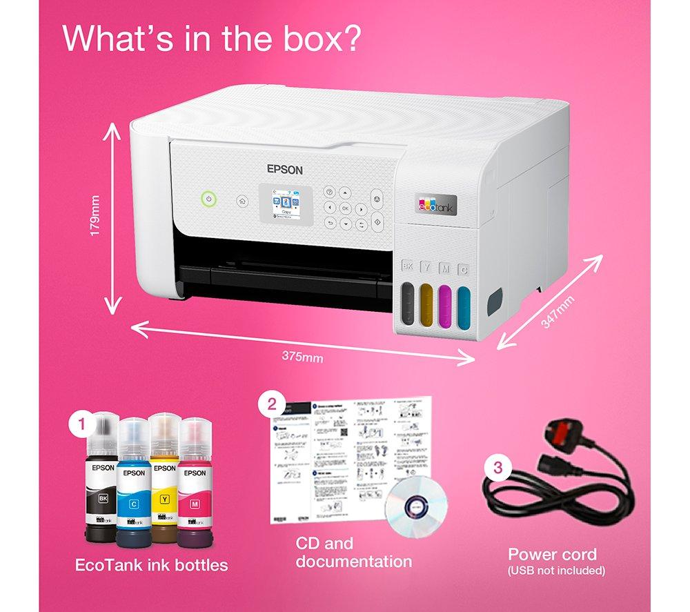 Buy EPSON EcoTank ET-2826 All-in-One Wireless Inkjet Printer