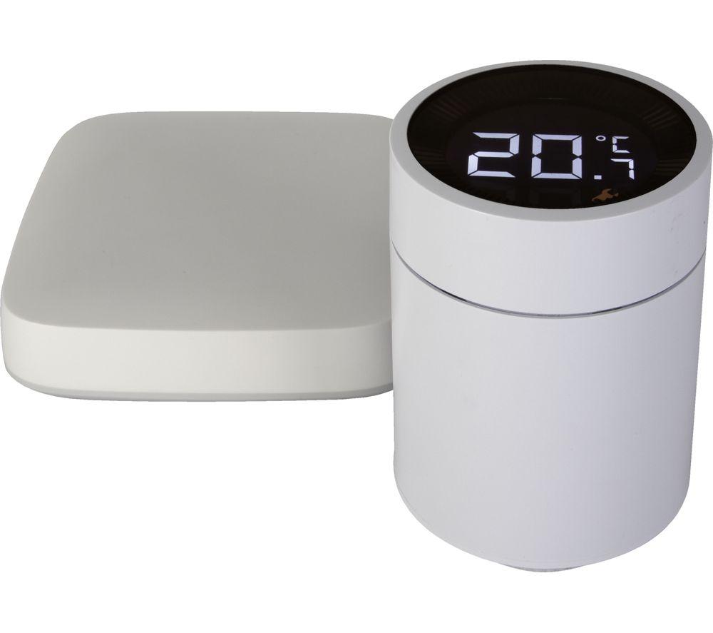 TCP Smart TBUWTRVZIG Radiator Valve & Wireless Hub, White