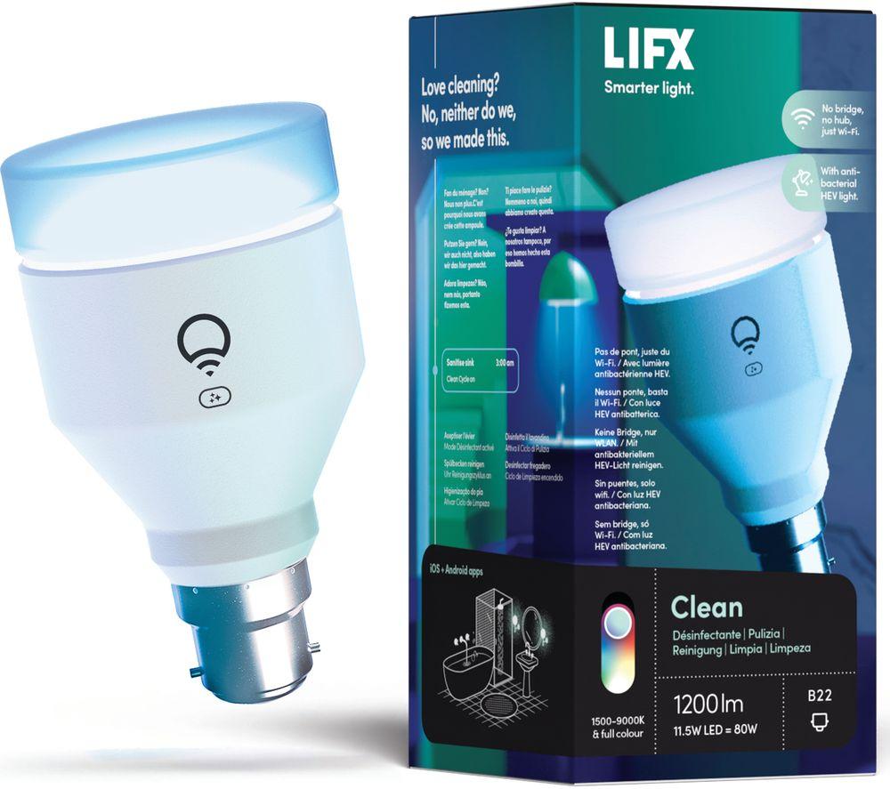 LIFX Clean Smart LED Light Bulb - B22