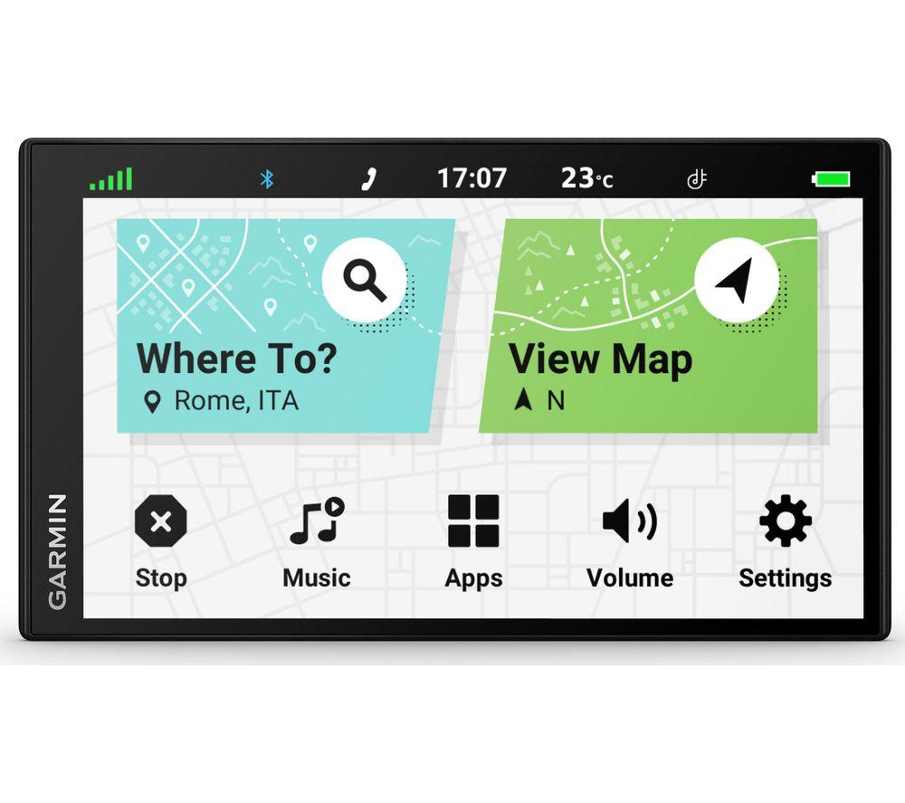 Garmin DriveSmart 76 MT-S 7 Inch Sat Nav with Amazon Alexa, Map Updates for UK, Ireland and Full Europe, Environmental Zone Routing, Bluetooth Hands-Free calling and Live Traffic