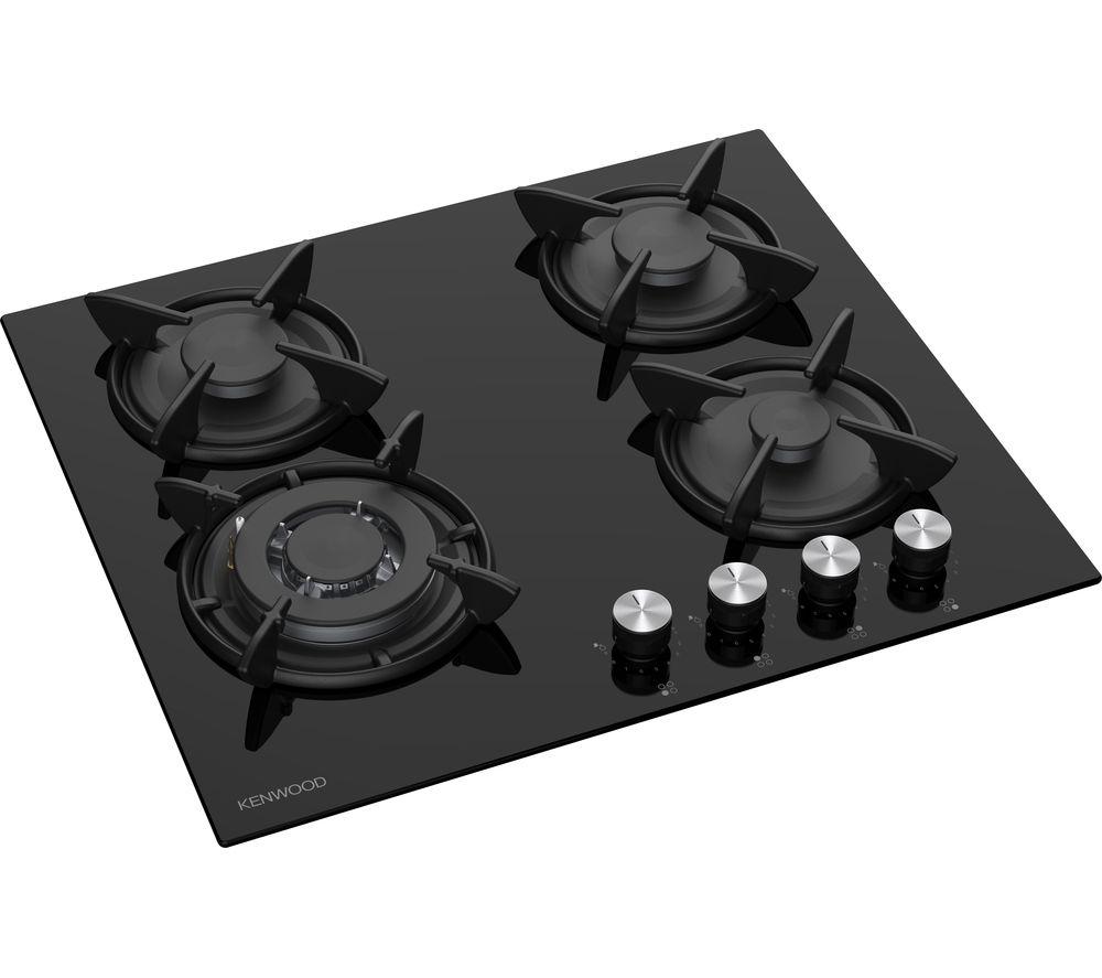 KENWOOD KGHOB6G21 60 cm Gas Hob - Black image number 2 of 6