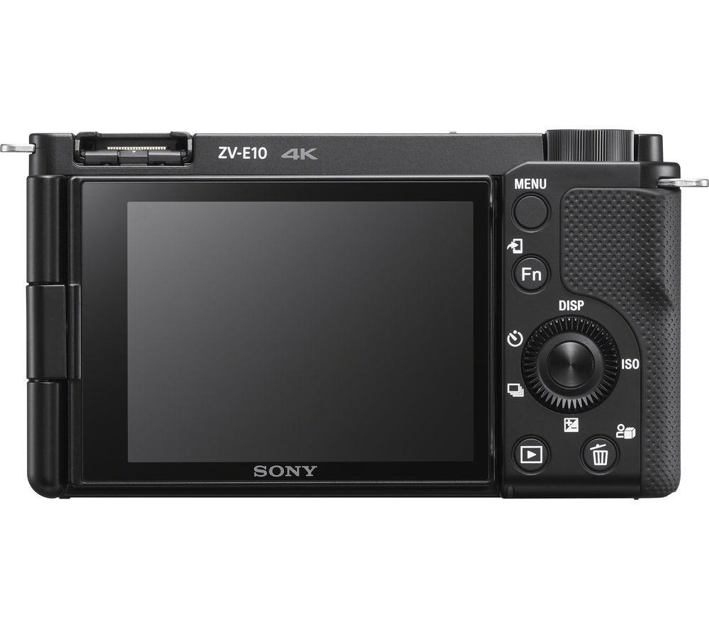 SONY ZV-E10 Mirrorless Vlogging Camera & GP-VPT2BT Shooting Grip Bundle - Body Only image number 3 of 11