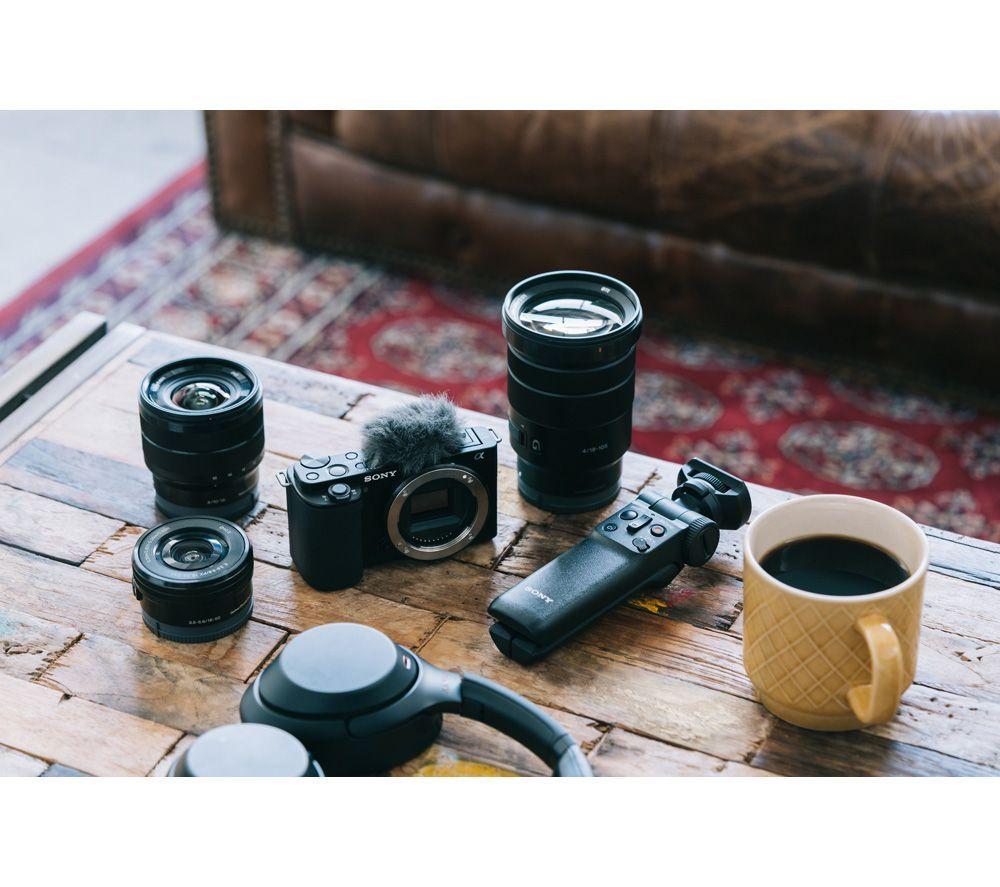 Buy SONY ZV-E10 Mirrorless Vlogging Camera & GP-VPT2BT Shooting