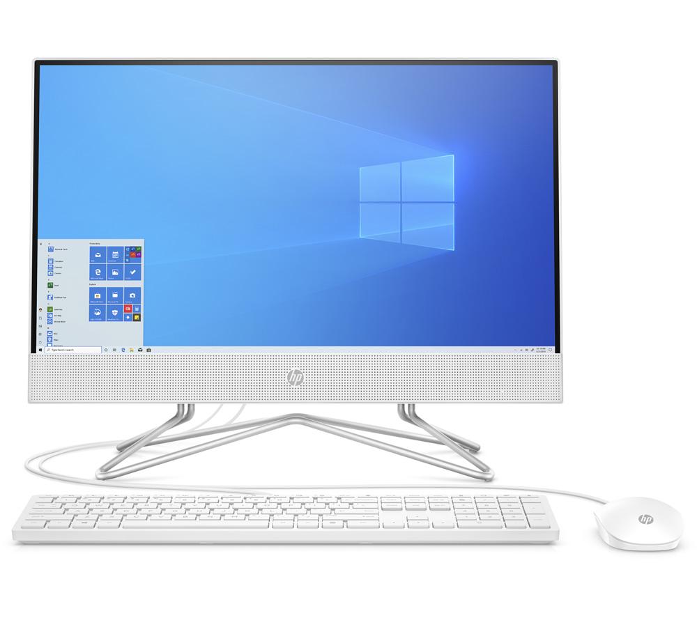 Image of HP 22-df0040na 21.5" All-in-One PC - Intel®Pentium, 128 GB SSD, White, White