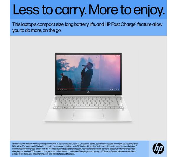 HP Pavilion 14-dv0626sa 14" Laptop - Intel® Core™ i3, 256 GB SSD, Silver image number 3