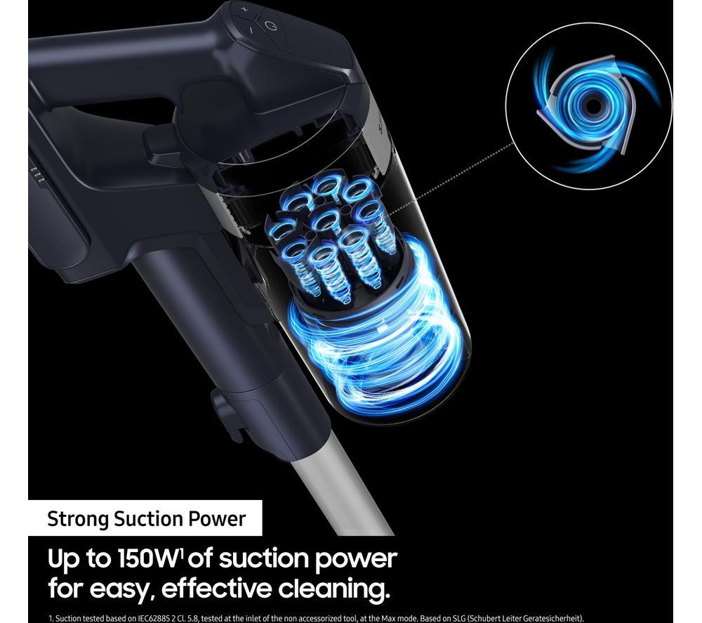 SAMSUNG Jet 60 Turbo Max 150 W Suction Power Cordless Vacuum Cleaner with Jet Fit Brush - Teal Violet & Cotta Black image number 6 of 8