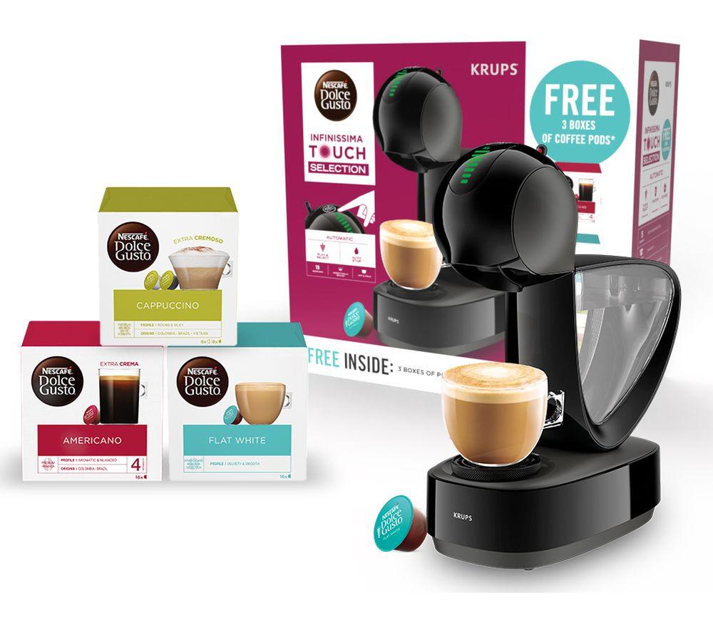 Buy DOLCE GUSTO by Krups Infinissima KP270841 Touch Coffee Machine Starter  Kit - Black