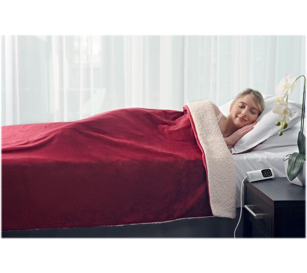 Buy DREAMLAND 16772 Velvety Sherpa Electric Overblanket Single Currys