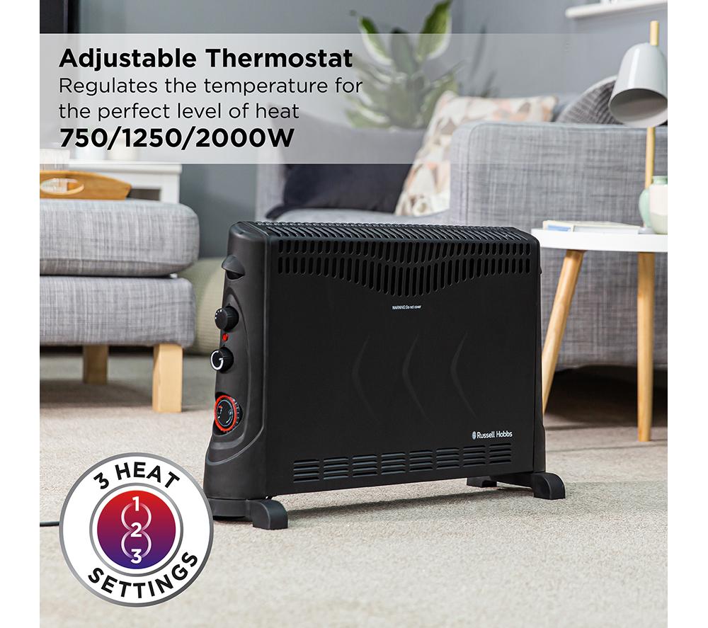 RUSSELL HOBBS RHCVH4002B Portable Convector Heater - Black image number 5 of 16