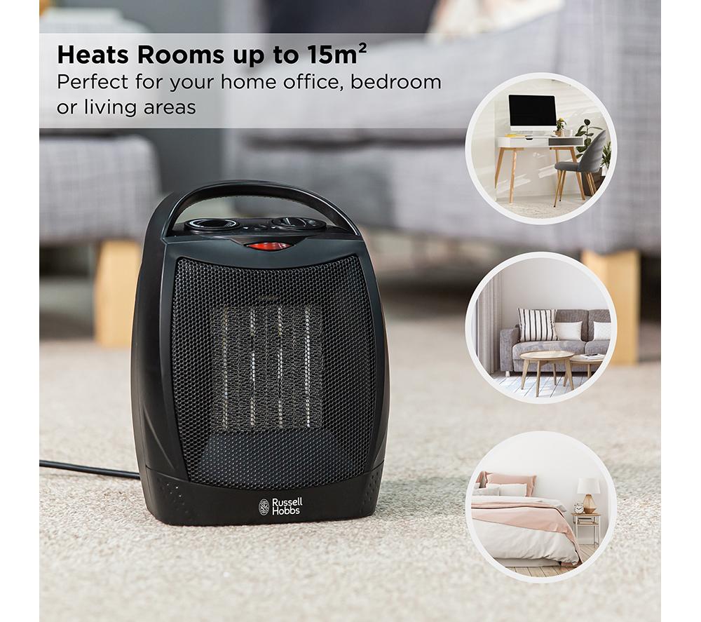 Buy RUSSELL HOBBS RHFH1006B Portable Hot u0026 Cool Convector Heater - Black |  Currys