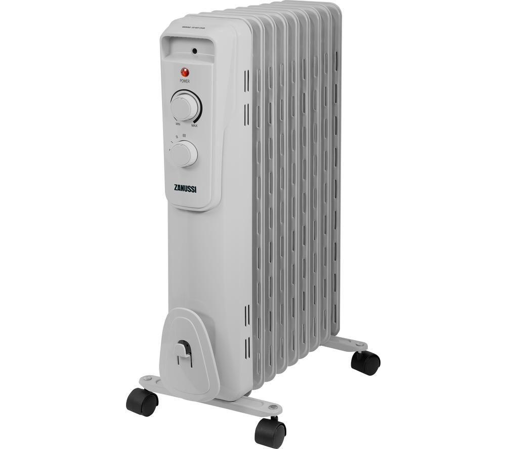 ZANUSSI ZOFR5004 Portable Oil-Filled Radiator - Light Grey, Silver/Grey