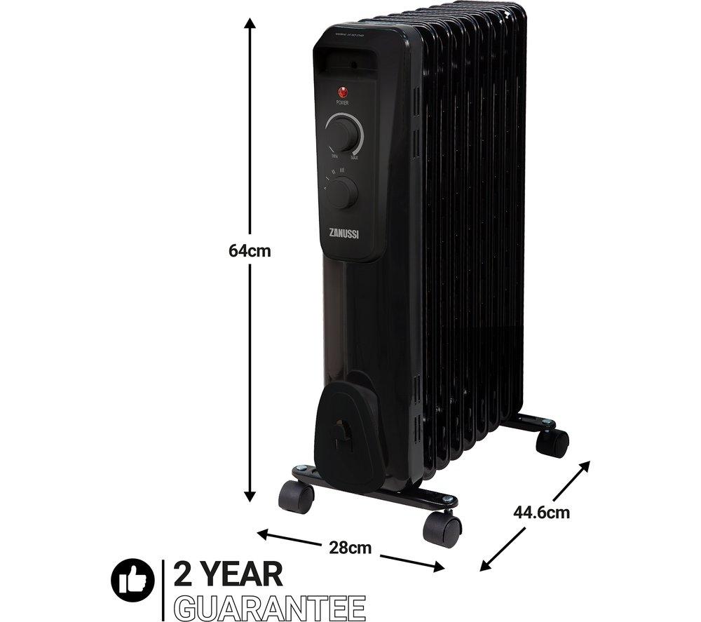Buy ZANUSSI ZOFR5004B Portable Oil-Filled Radiator - Black | Currys
