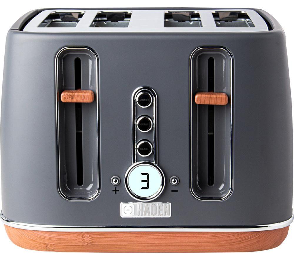 HADEN Dorchester 201317 4-Slice Toaster - Pebble Grey