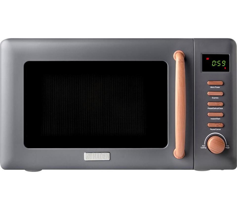 HADEN Dorchester 201324 Solo Microwave - Pebble Grey