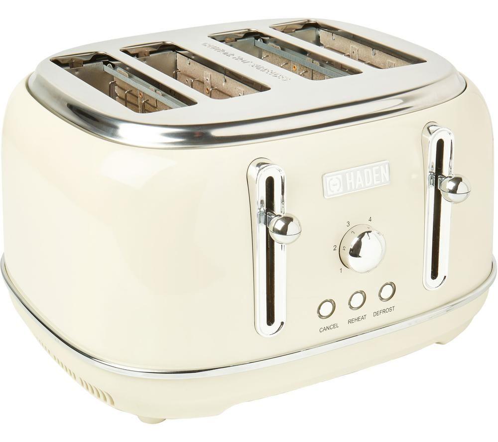 HADEN Highclere 197252 4-Slice Toaster - Cream