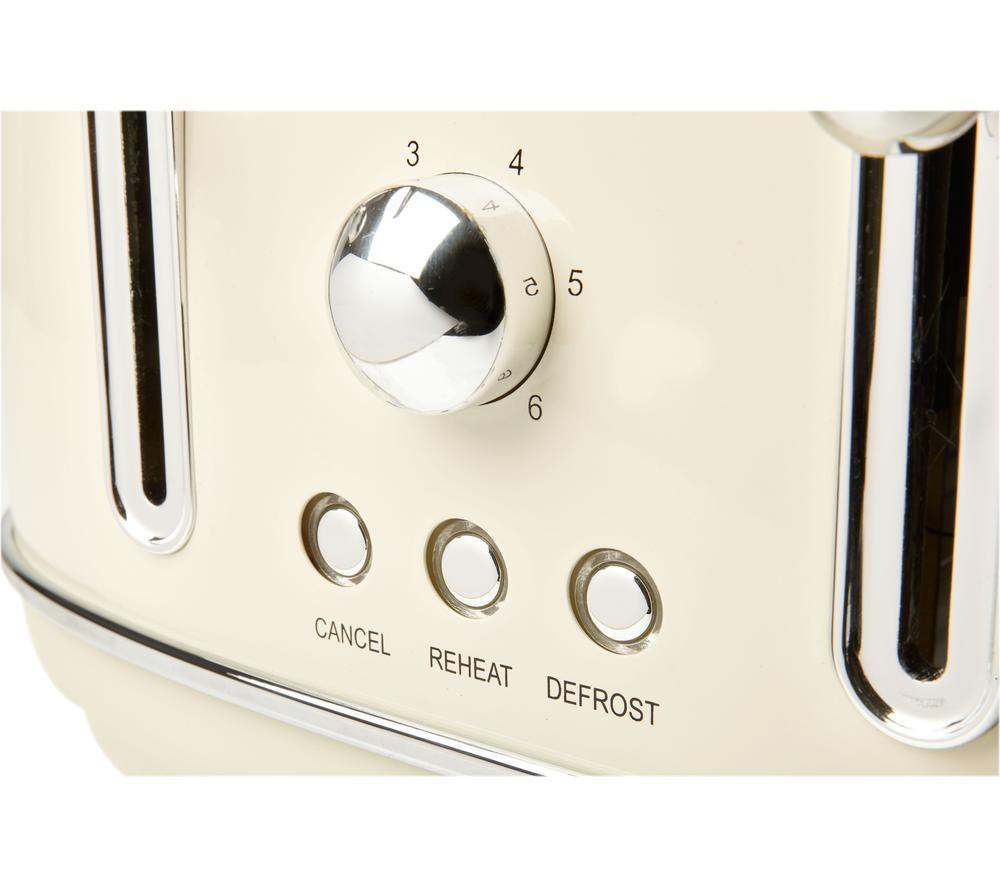 HADEN Highclere 197252 4-Slice Toaster - Cream image number 4 of 5