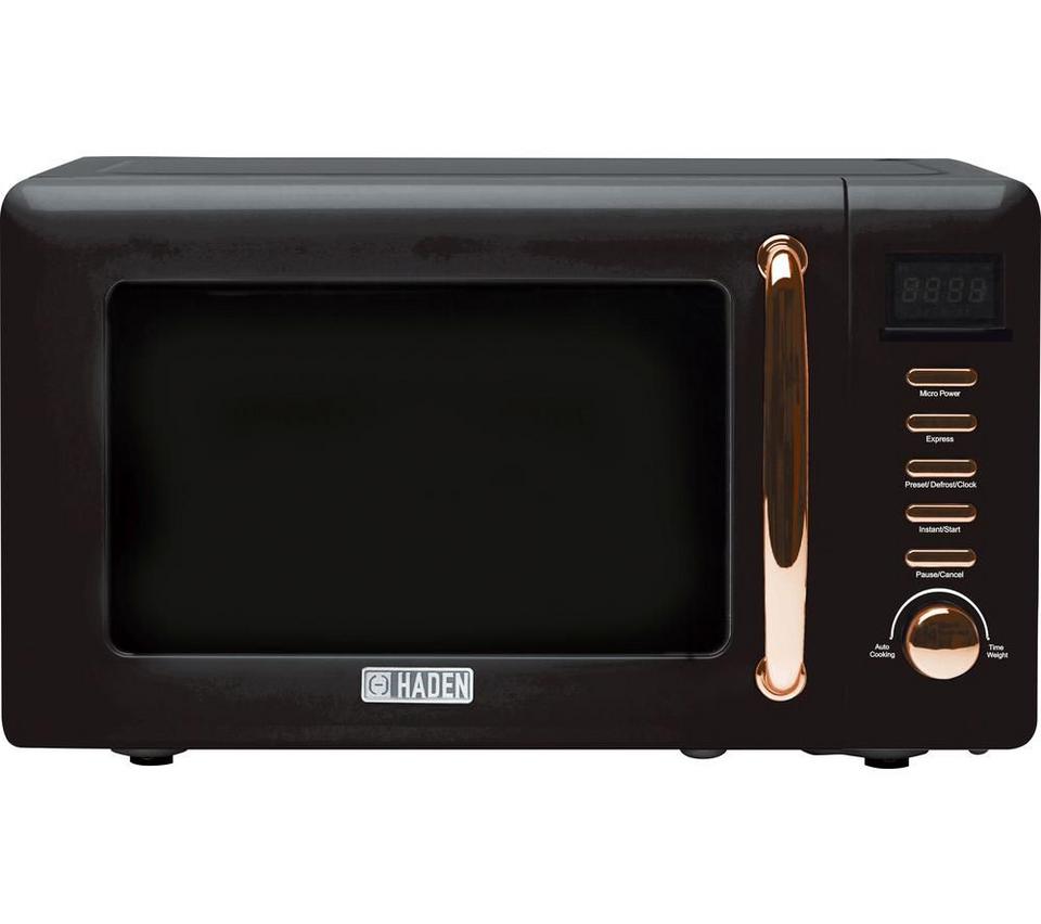 HADEN Salcombe 197061 Solo Microwave - Black & Copper