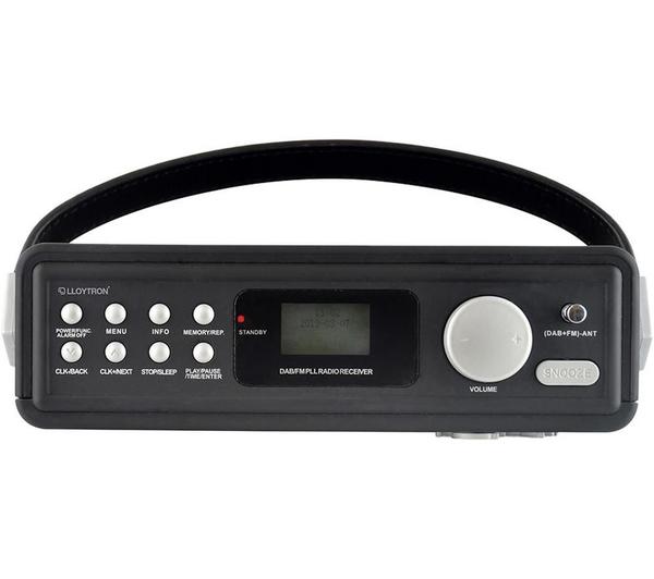 LLOYTRON N5401BK-A Portable DAB+/FM Retro Bluetooth Radio - Black image number 3