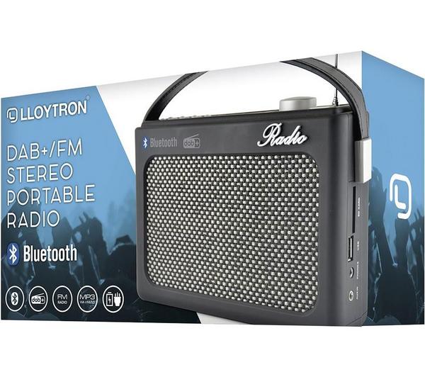 LLOYTRON N5401BK-A Portable DAB+/FM Retro Bluetooth Radio - Black image number 4