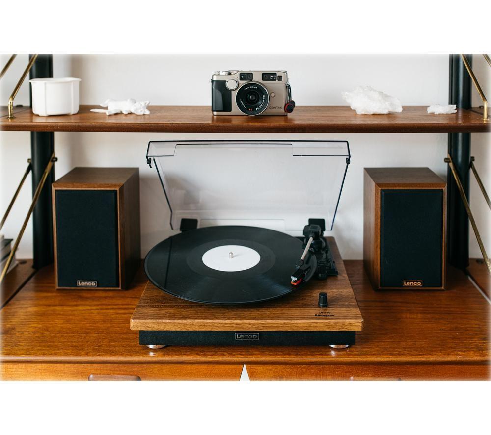 LENCO LS-100 Belt Drive Bluetooth Turntable - Brown Wood image number 4 of 13