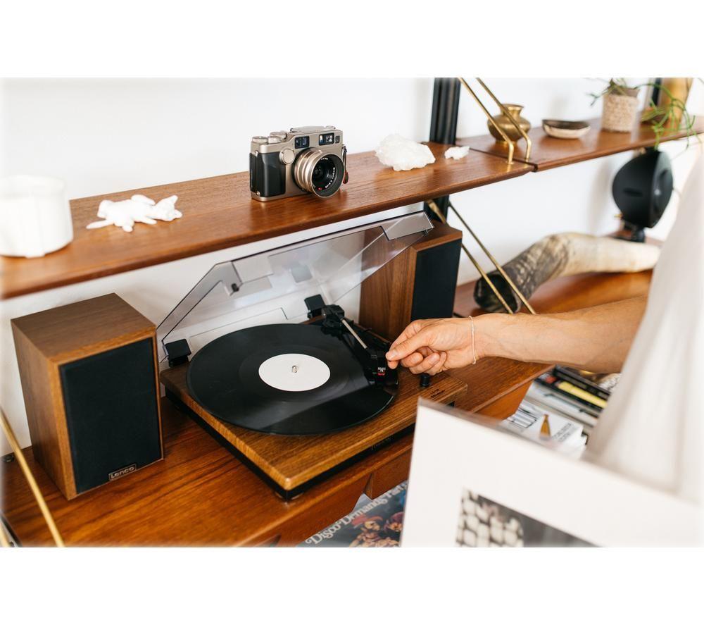 LENCO LS-100 Belt Drive Bluetooth Turntable - Brown Wood image number 6 of 13