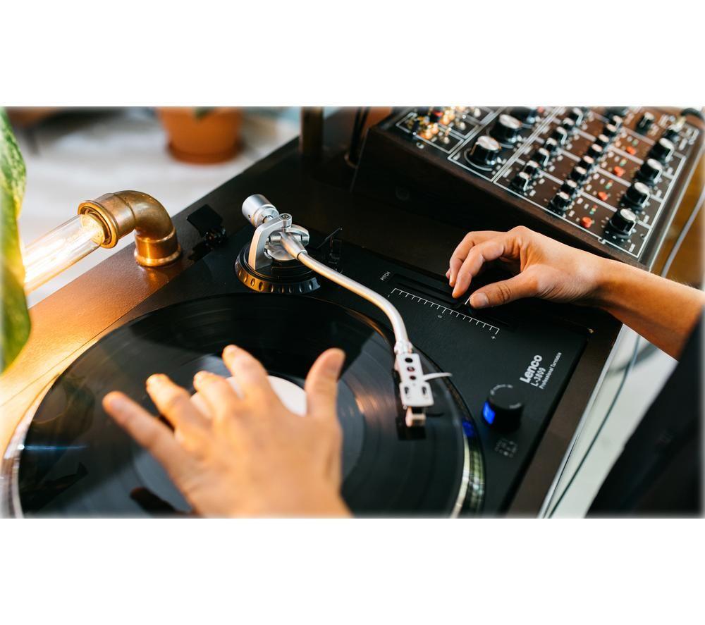 LENCO L-3809 Direct Drive Turntable - Black image number 2 of 14