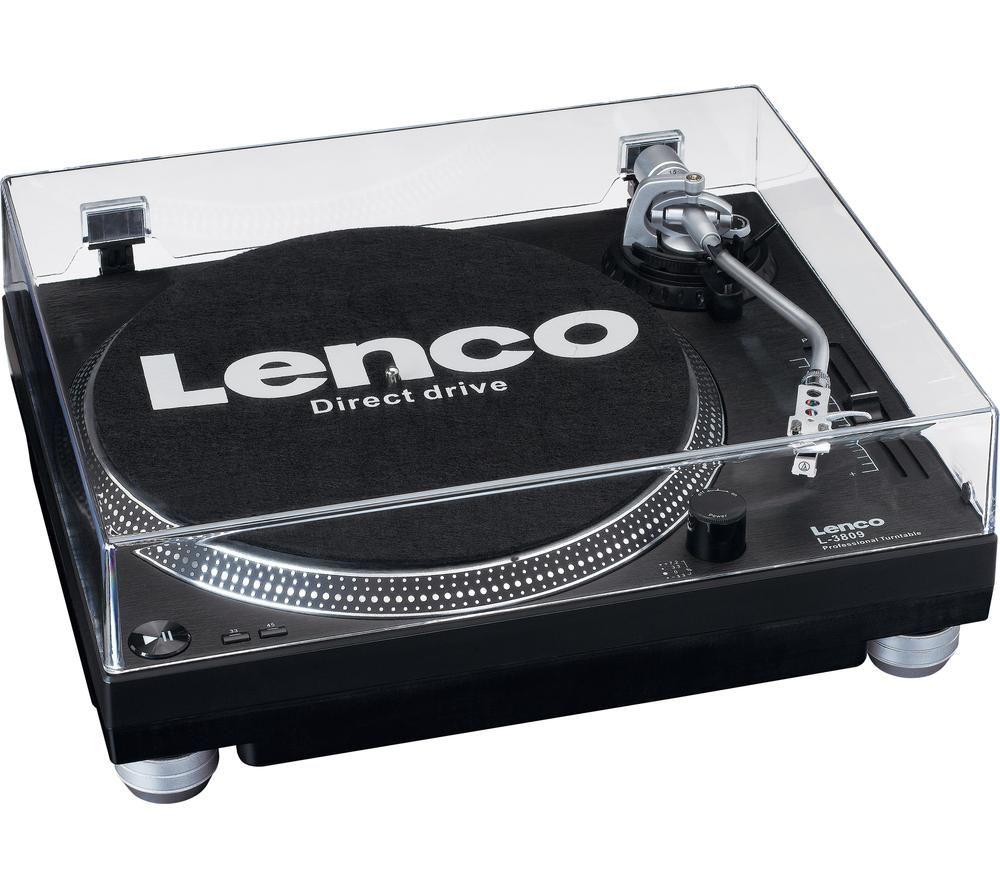 LENCO L-3809 Direct Drive Turntable - Black image number 12 of 14