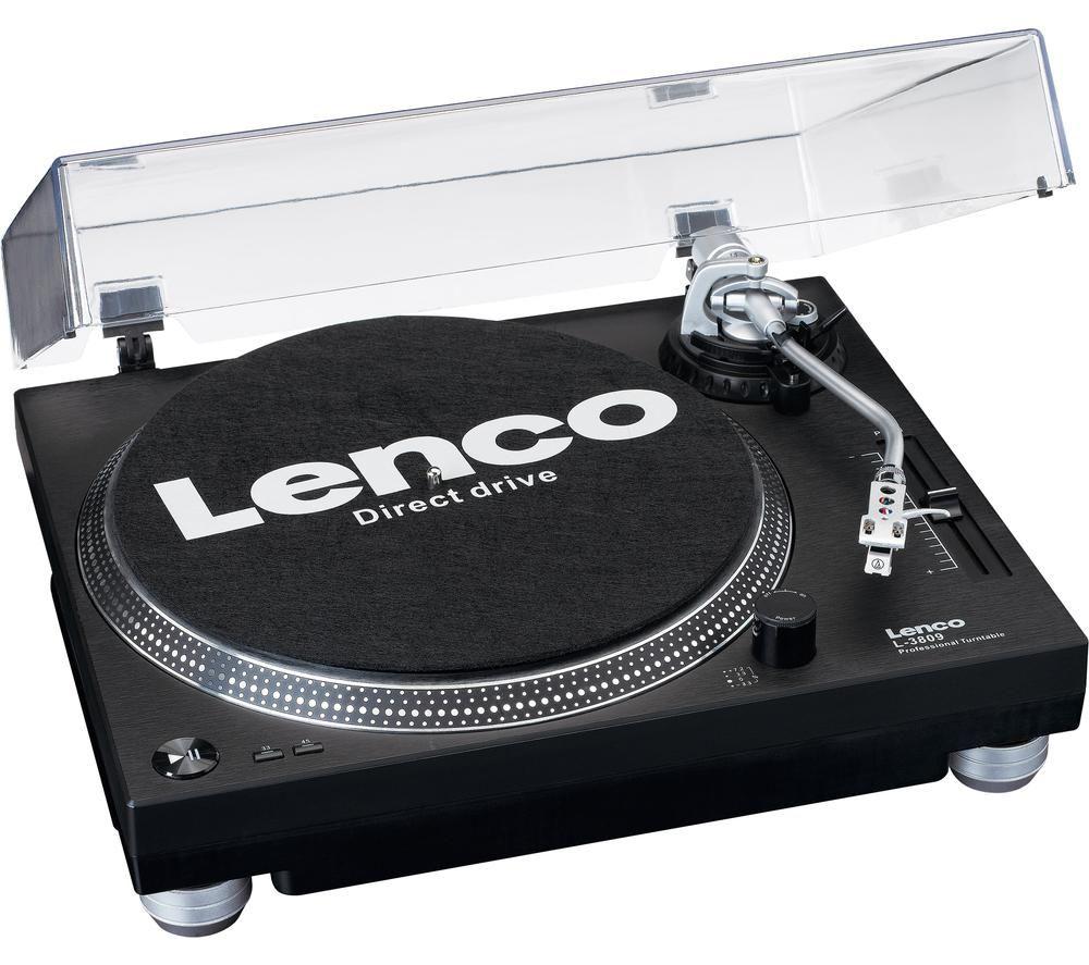 LENCO L-3809 Direct Drive Turntable - Black image number 13 of 14