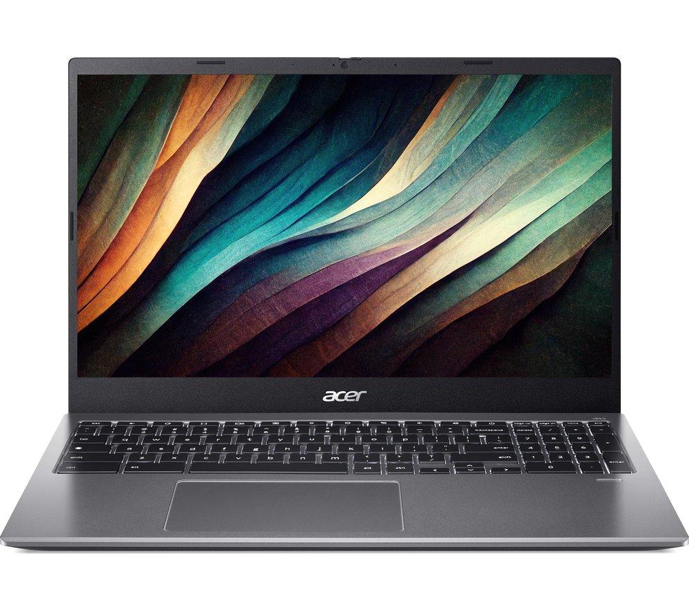 Image of ACER 515 15.6" Chromebook & Mouse Bundle - Intel®Core i3, 128 GB SSD, Grey, Silver/Grey