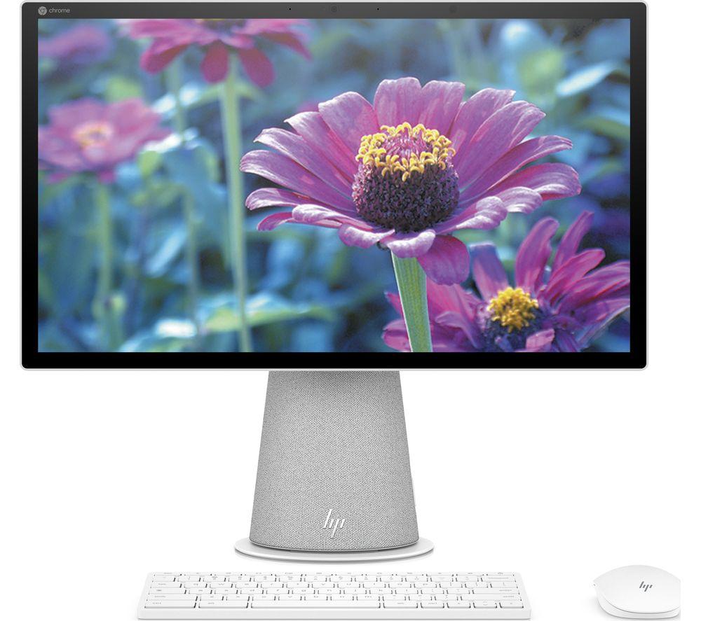 Image of HP Chromebase 21.5" All-in-One PC - Intel®Core i3, 256 GB SSD, White, White