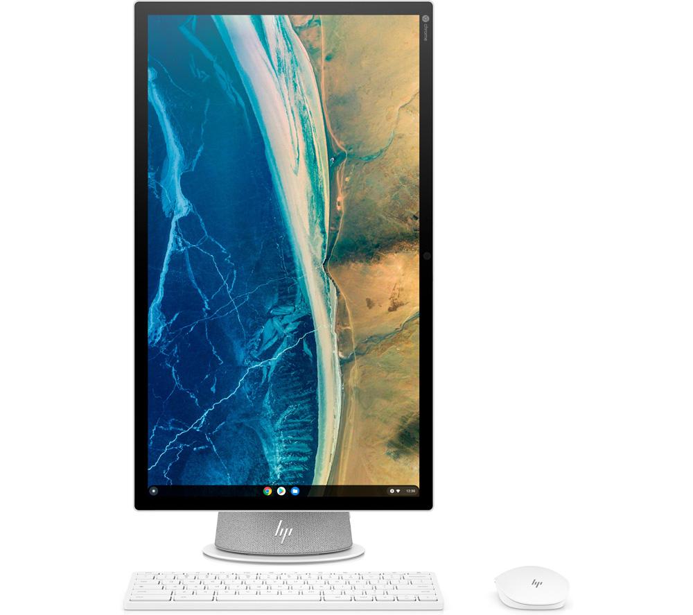 Image of HP Chromebase 21.5" All-in-One PC - Intel®Pentium, 256 GB SSD, White, White