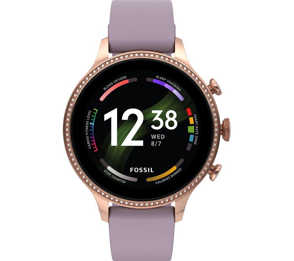 Buy FOSSIL Gen 6 FTW6080 Smart Watch with Google Assistant - Purple,  Silicone Strap, Universal
