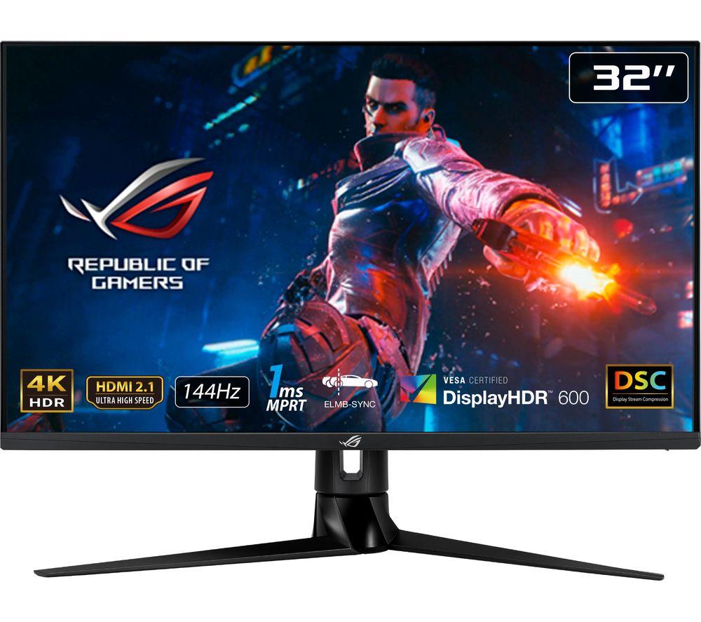 Image of ASUS ROG Swift PG32UQ 4K Ultra HD 32" IPS LCD Gaming Monitor - Black, Black