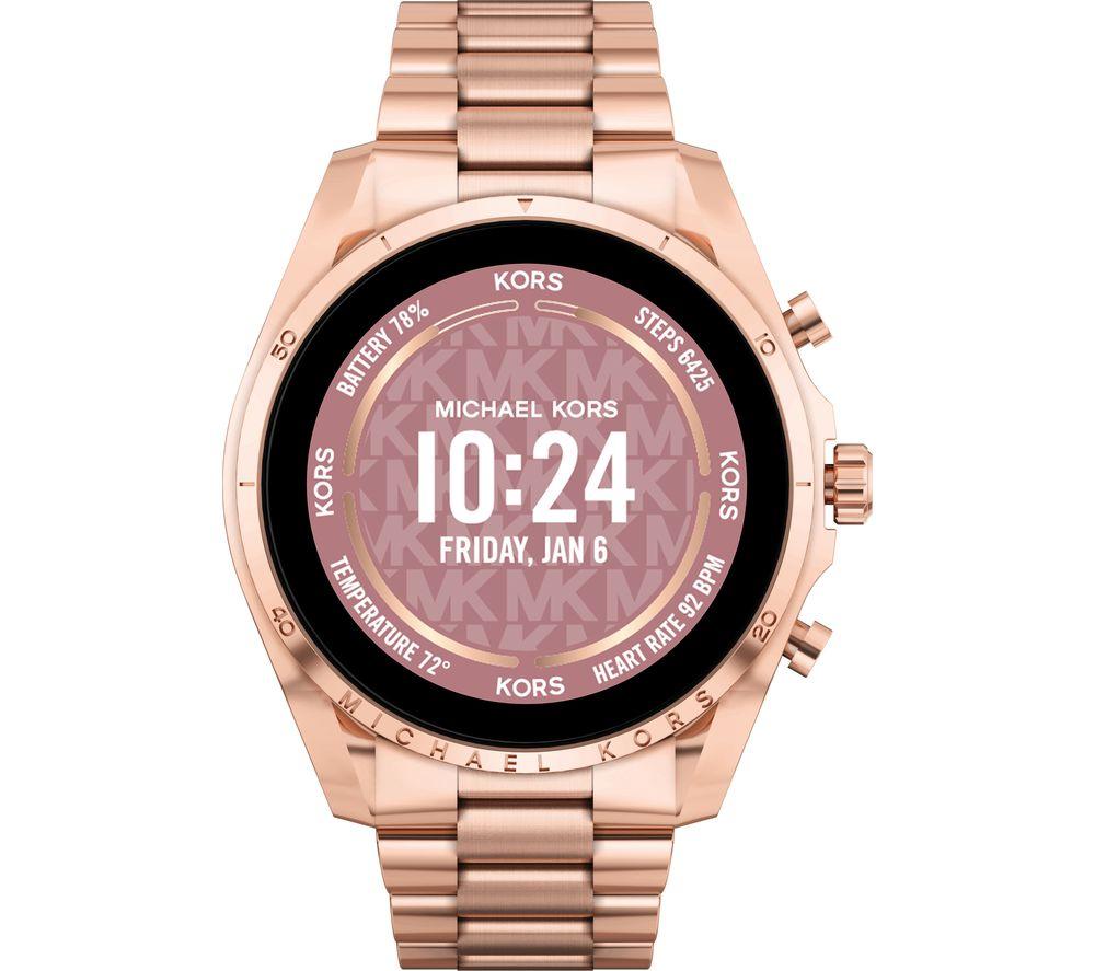 Buy MICHAEL KORS Gen 6 Bradshaw MKT5133 Smart Watch with Google Assistant -  Rose Gold, Stainless Steel Strap, 44 mm | Currys