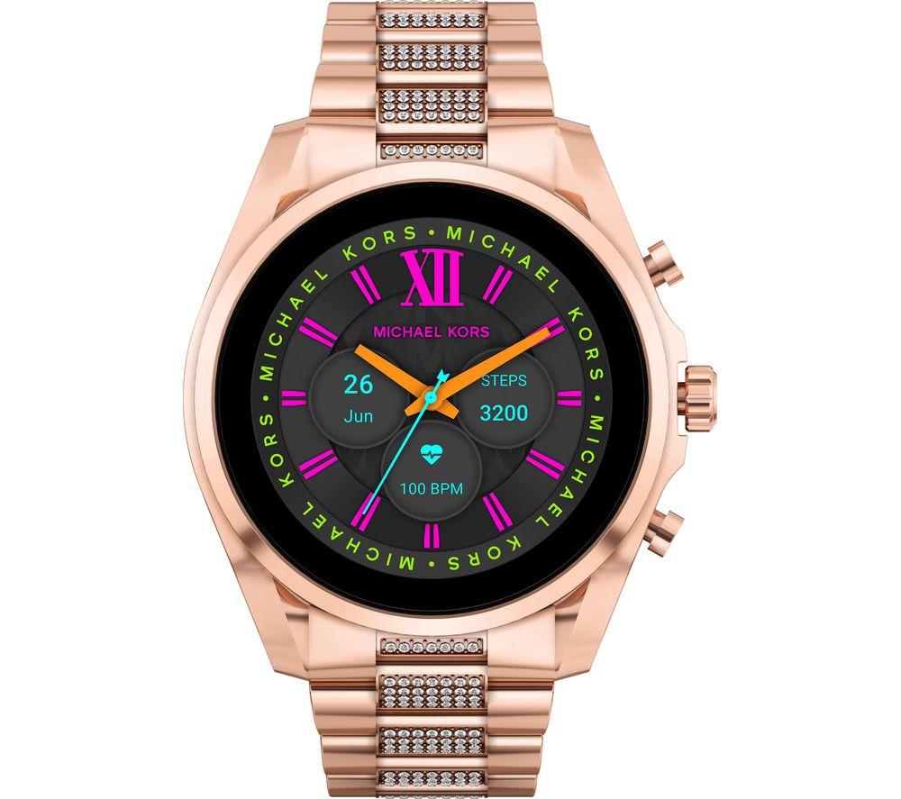 Michael kors outlet bradshaw smartwatch purple