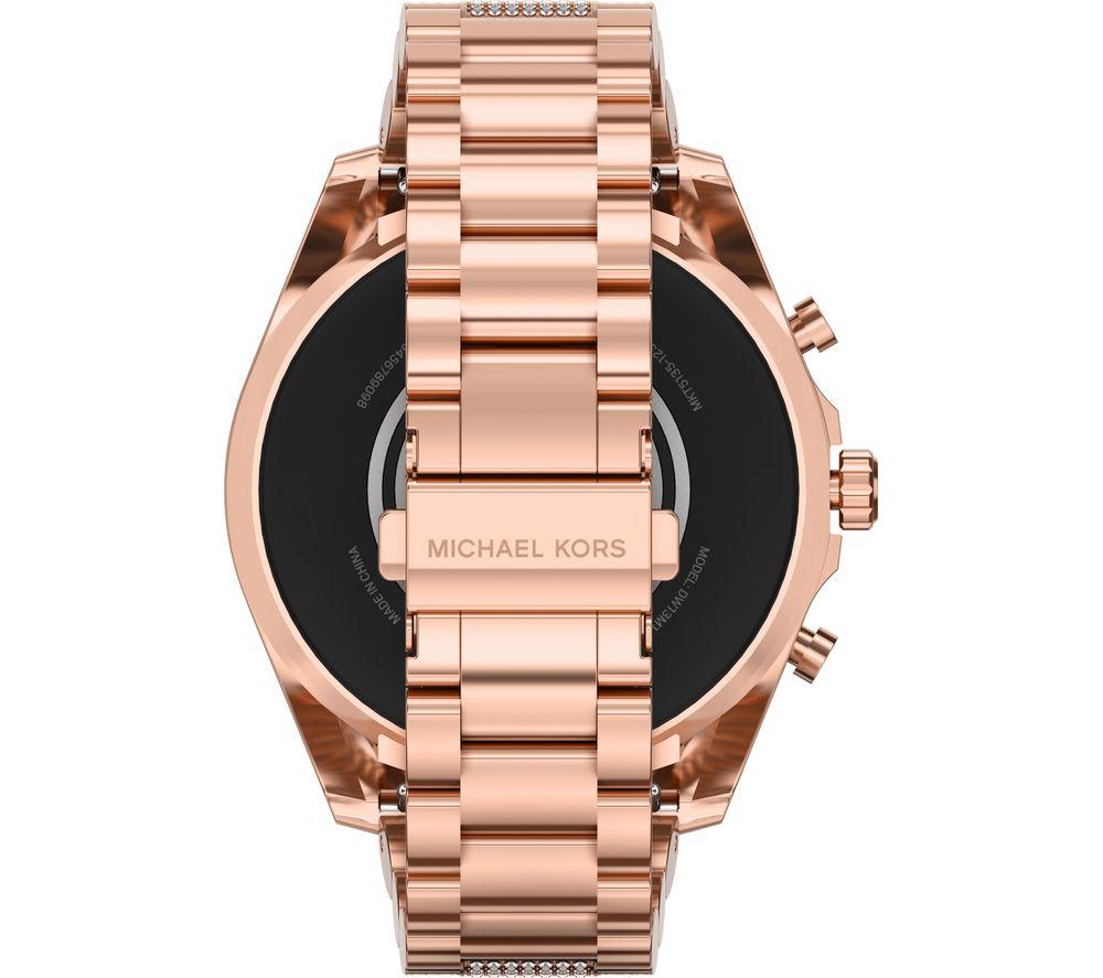 MICHAEL KORS Gen 6 Bradshaw MKT5135 Smart Watch with Google Assistant Rose Gold Stainless Steel Strap 44 mm