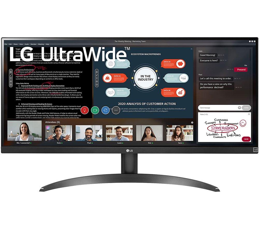 Image of LG 29WP500 Full HD 29" IPS LED Monitor - Black, Black