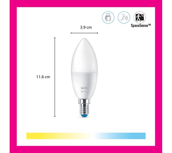 Buy WIZ White Smart Candle Light Bulb - E14