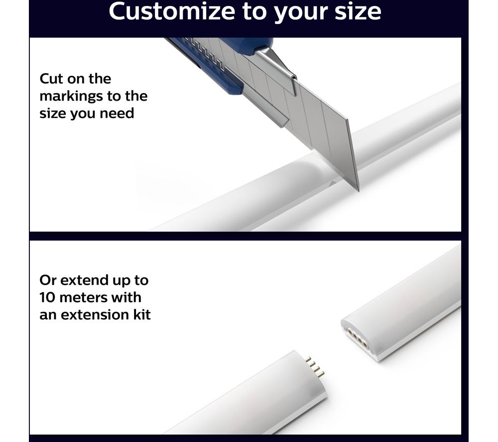 PHILIPS HUE Gradient White & Colour Ambiance Smart LED Lightstrip - 2 m image number 4 of 10